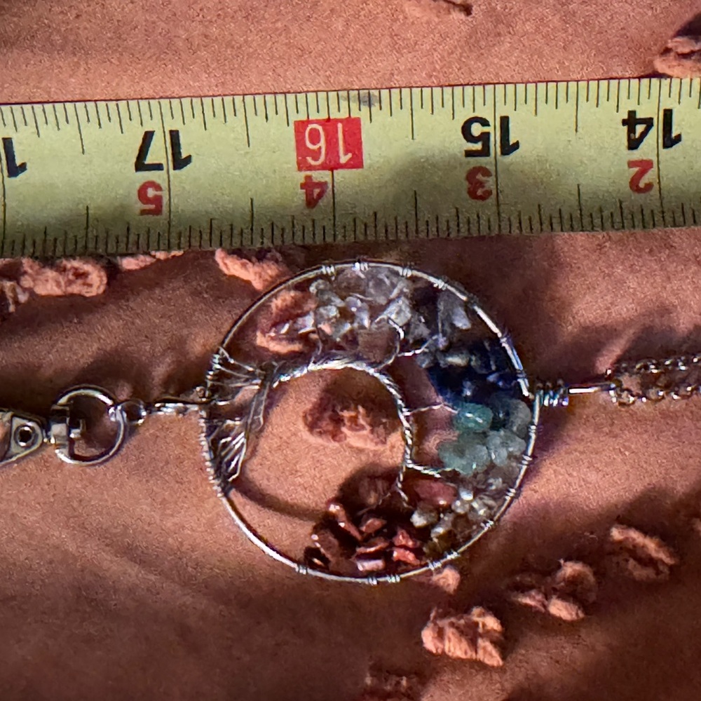 Tree of life Multicolor Gemstone lanyard